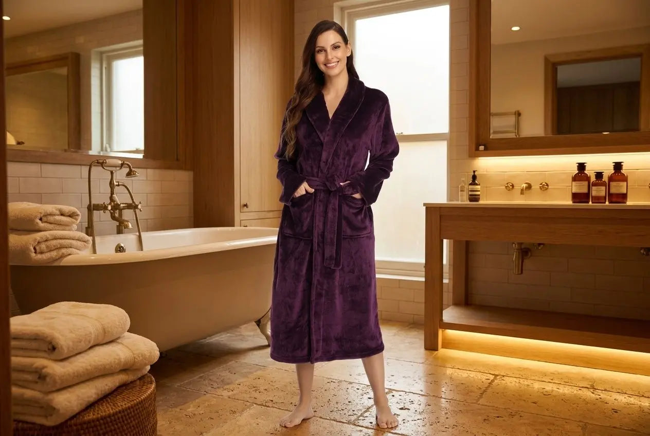 Guide taille peignoir femme : choisir la taille d'un peignoir