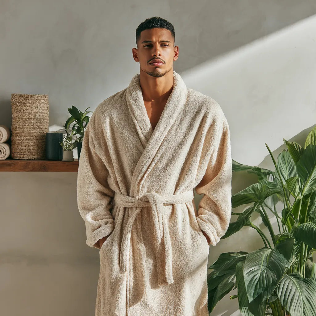 peignoir homme eponge