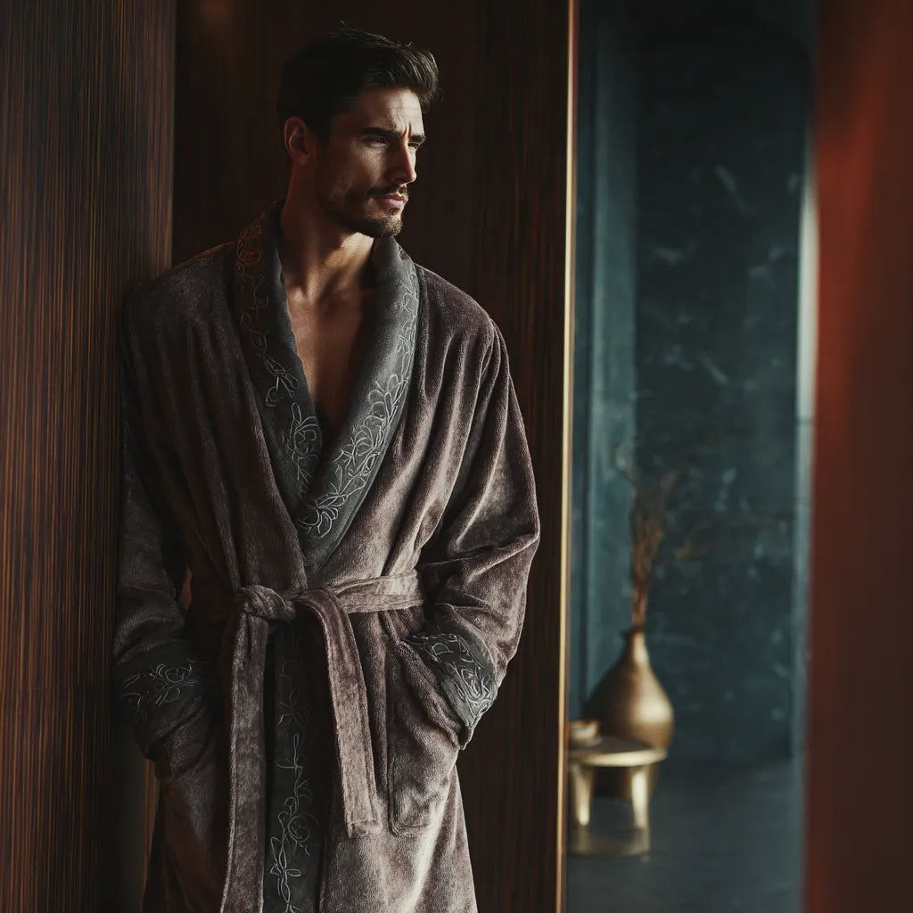 peignoir luxe homme