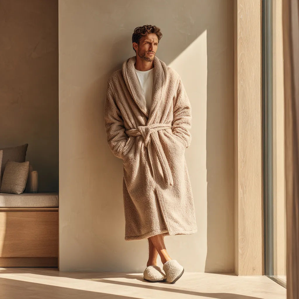 peignoir polaire homme