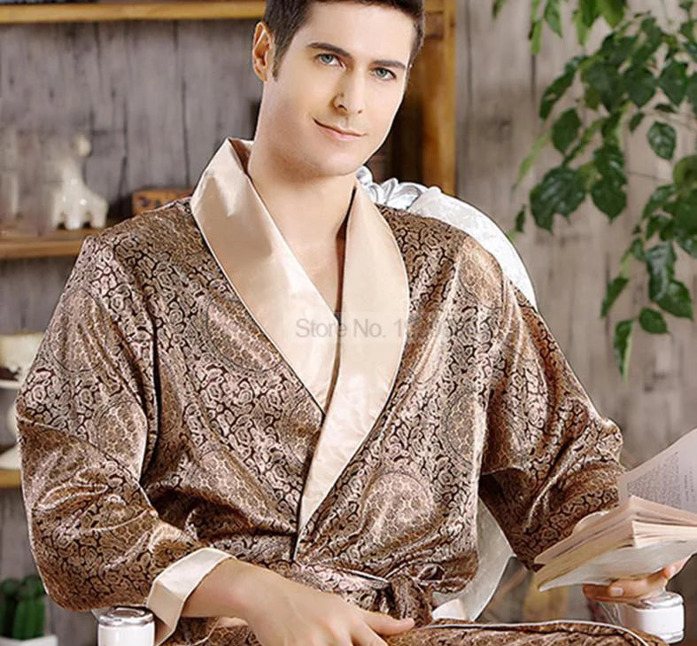 Peignoir en soie homme