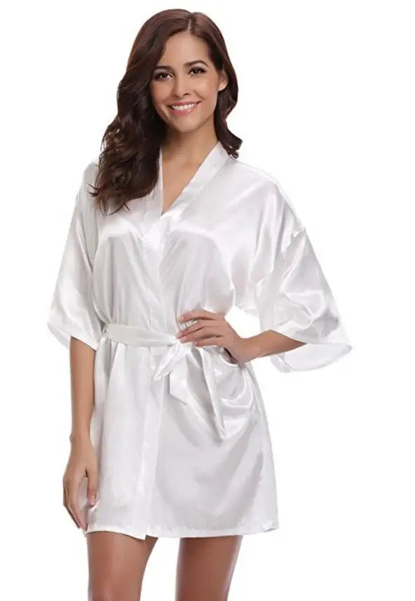 Peignoir rose femme