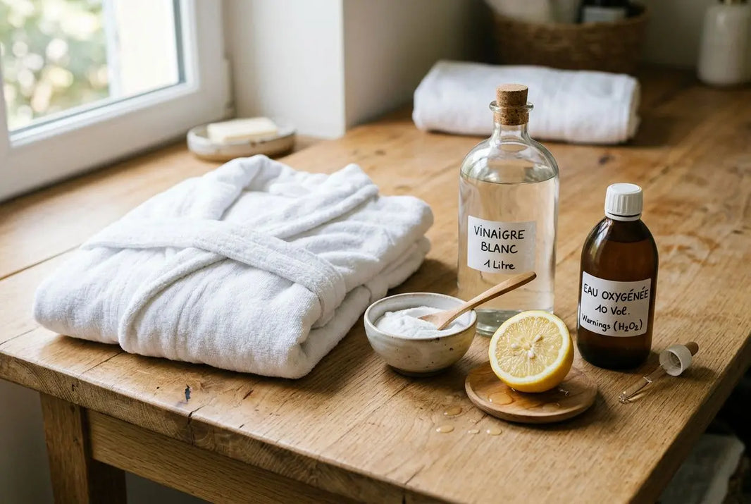 Comment enlever une tache sur un peignoir blanc : conseils efficaces