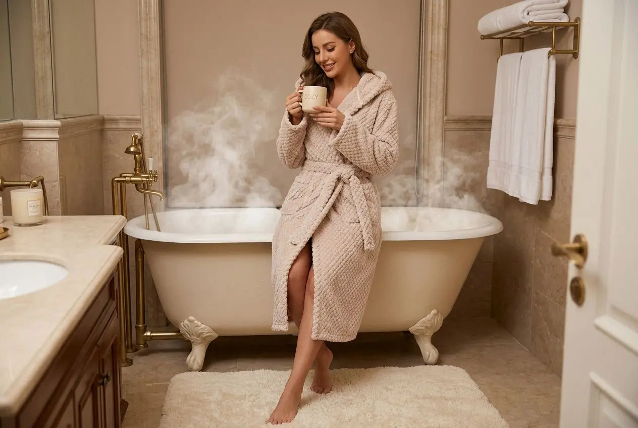Peignoir polaire ou coton : quelle matière choisir ?