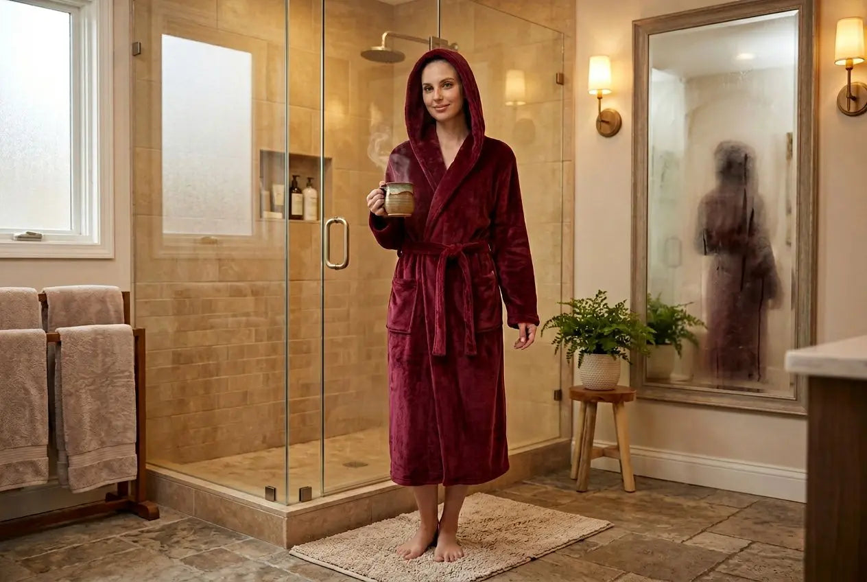 Peignoir à capuche : avantages et confort après le bain