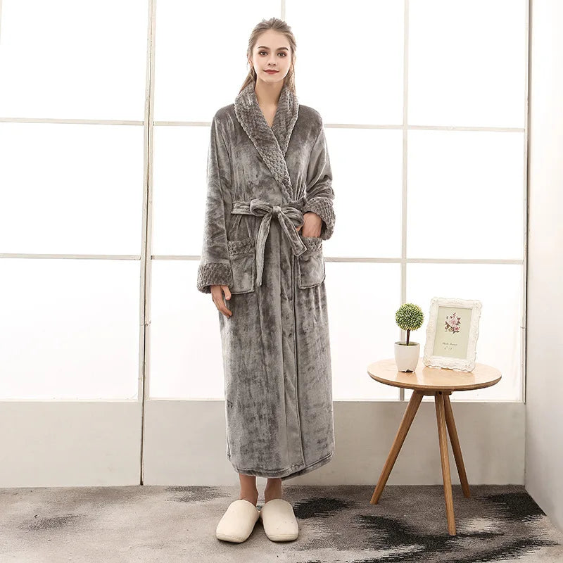 Long peignoir femme