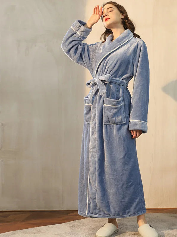 Long peignoir femme
