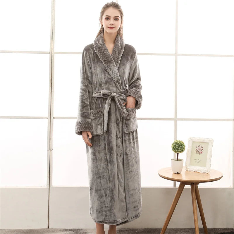 Long peignoir femme