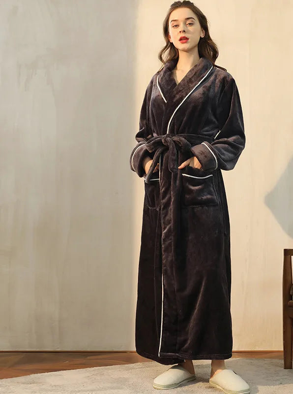 Long peignoir femme
