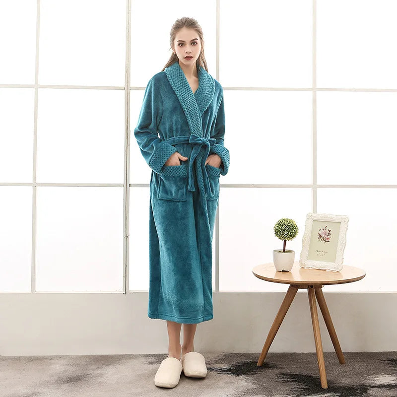 Long peignoir femme
