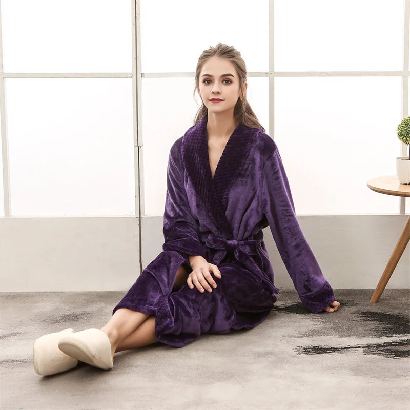 Long peignoir femme