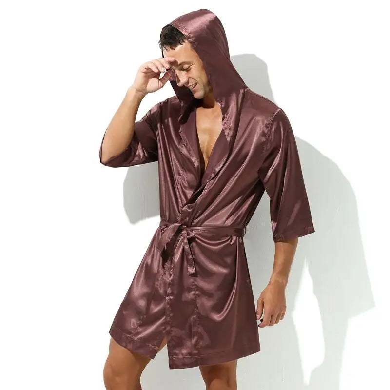 Peignoir court homme