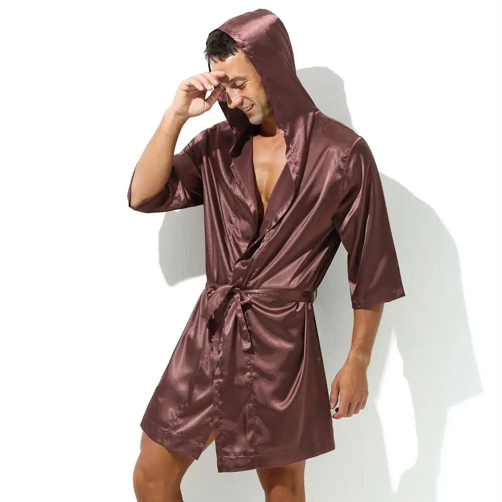 Peignoir court homme