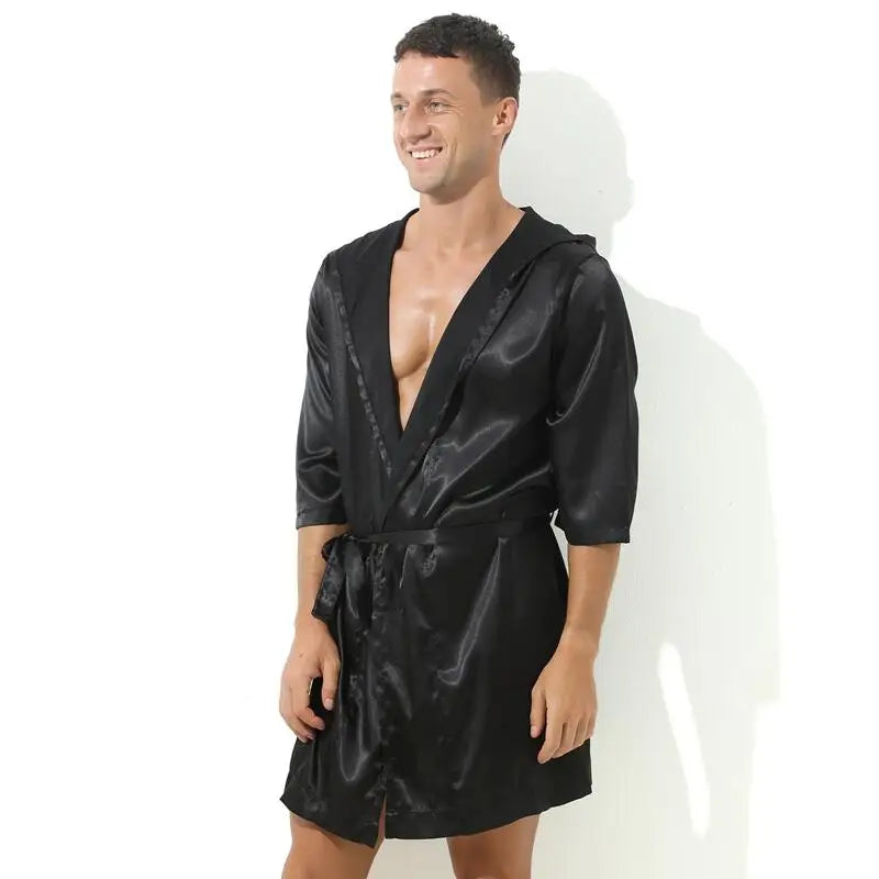 Peignoir court homme
