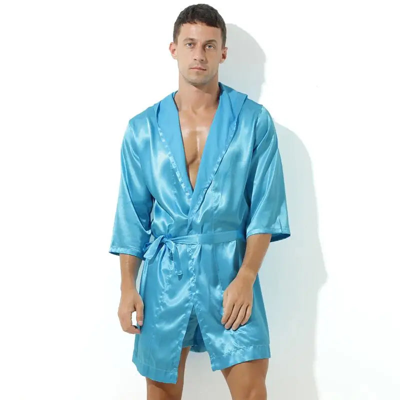 Peignoir court homme