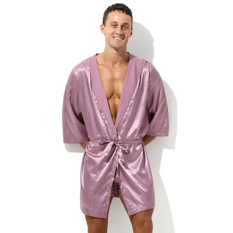 Peignoir court homme