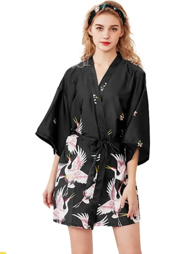 Peignoir court pour femme