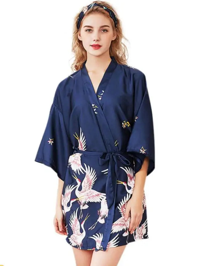 Peignoir court pour femme
