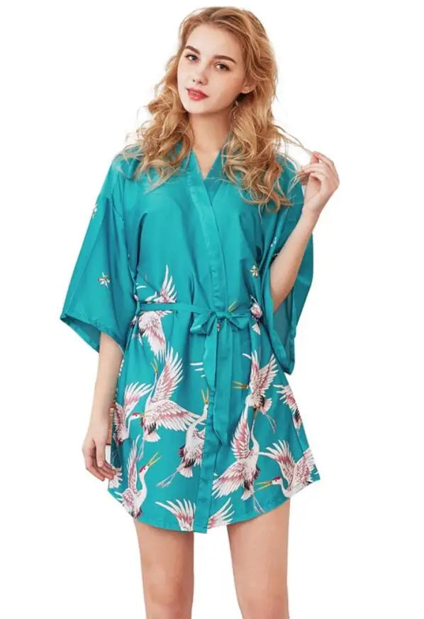 Peignoir court pour femme