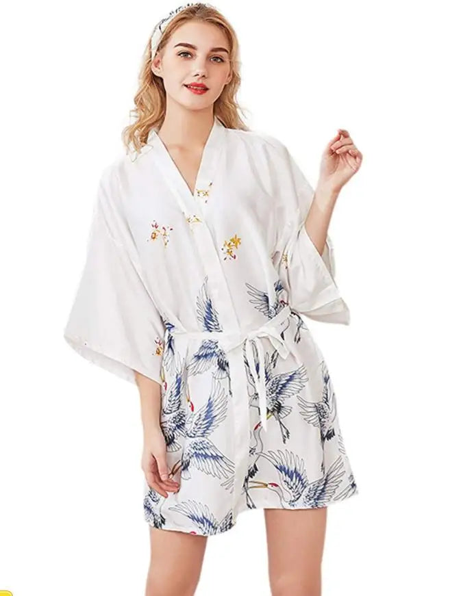Peignoir court pour femme