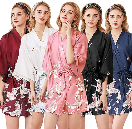 Peignoir court pour femme