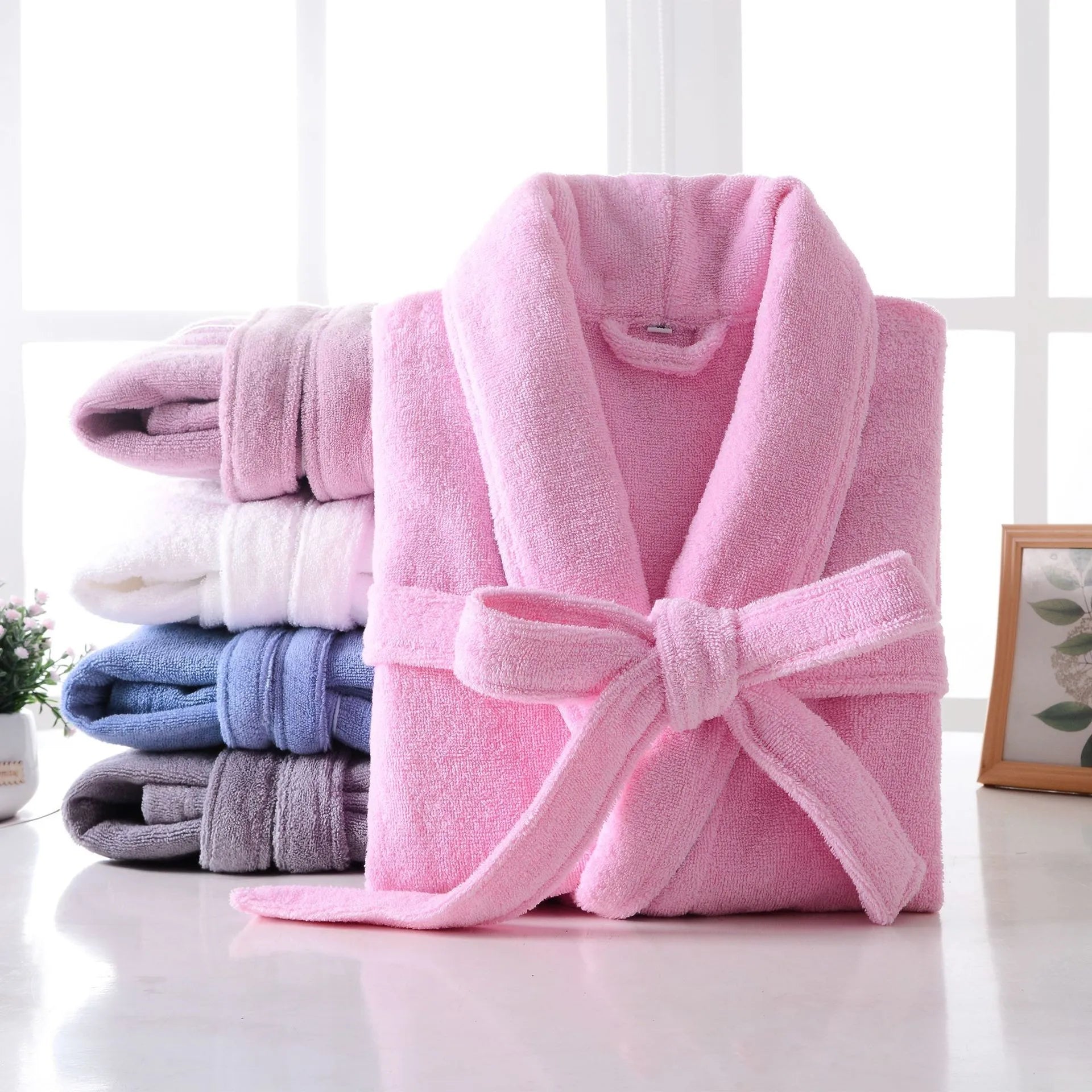 Peignoir de bain homme éponge
