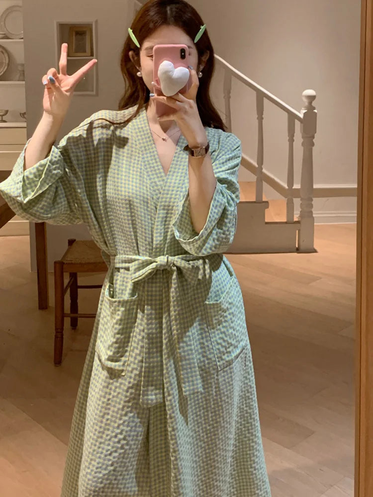 peignoir de douche femme