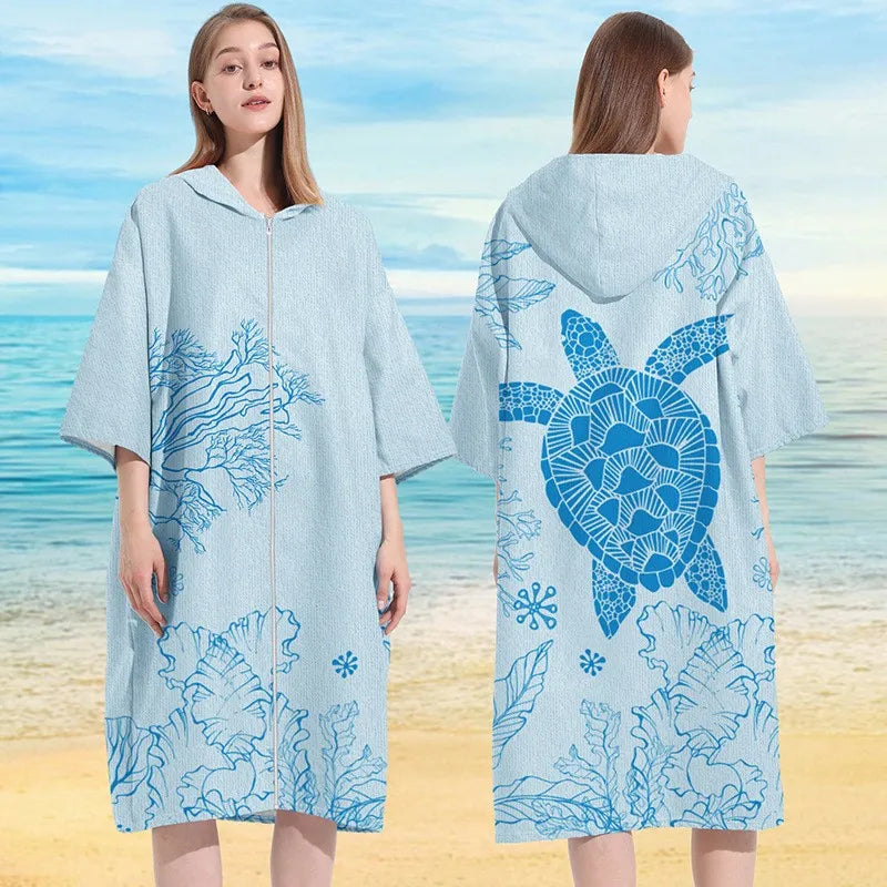 peignoir de plage femme