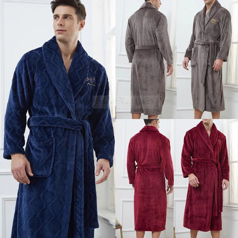 Peignoir doux homme