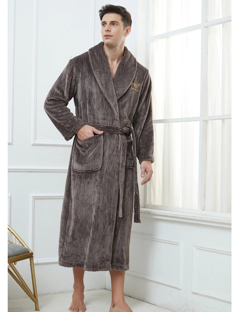 Peignoir doux homme