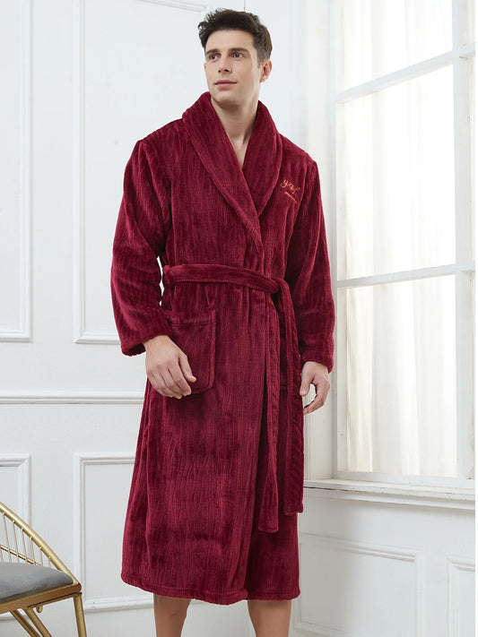 Peignoir doux homme