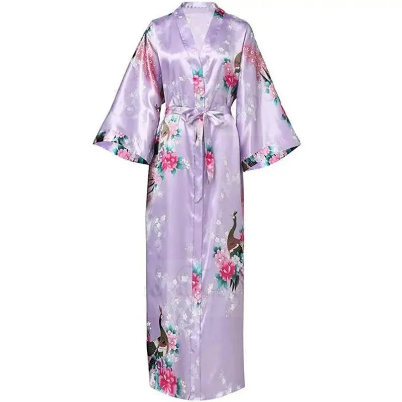 Peignoir en satin femme