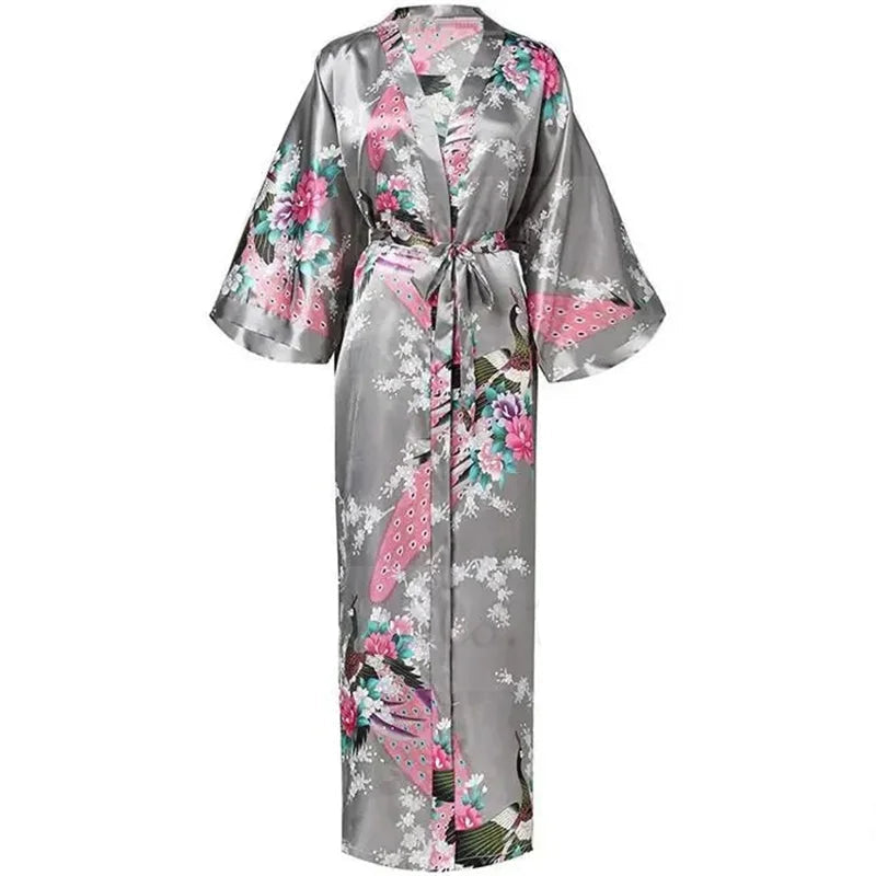 Peignoir en satin femme