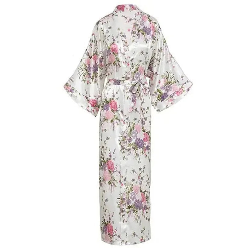 Peignoir en satin femme