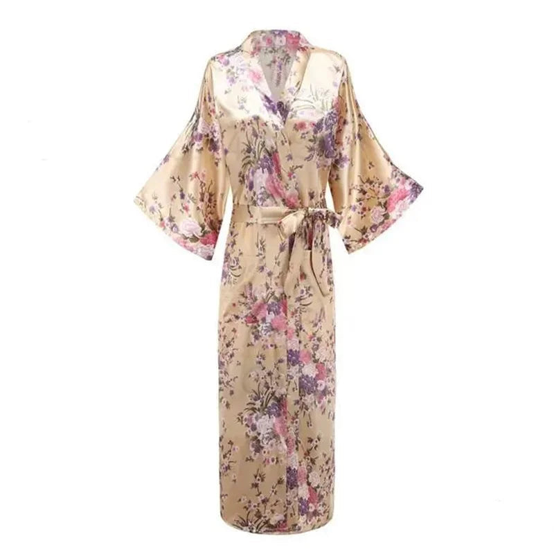 Peignoir en satin femme