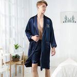 Peignoir en satin homme - Vignette | petit peignoir