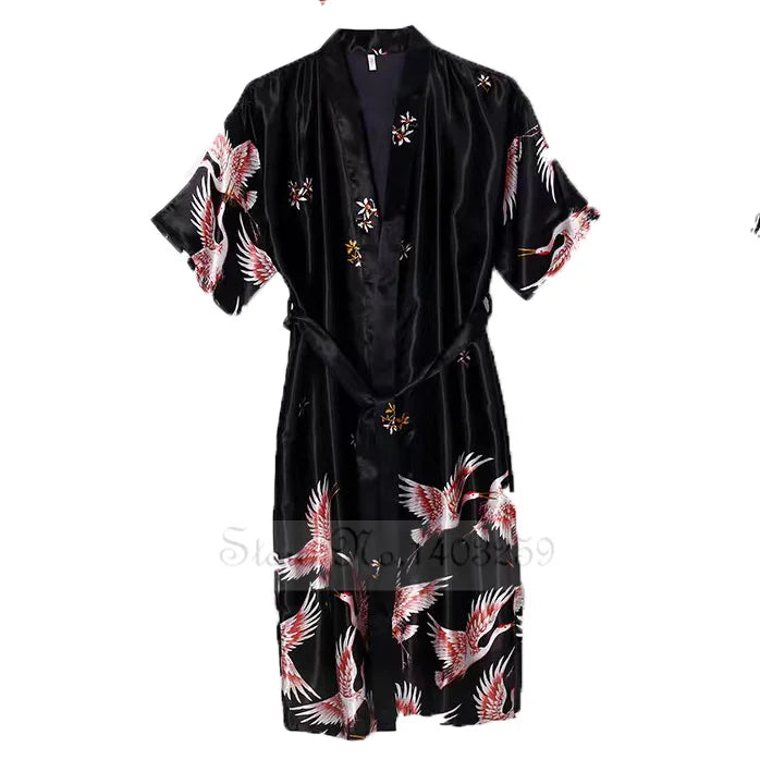 peignoir en satin pour femme
