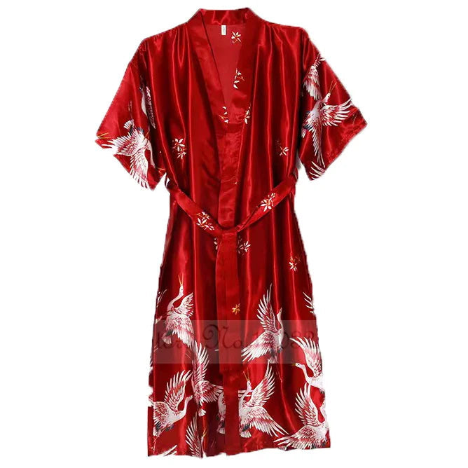 peignoir en satin pour femme