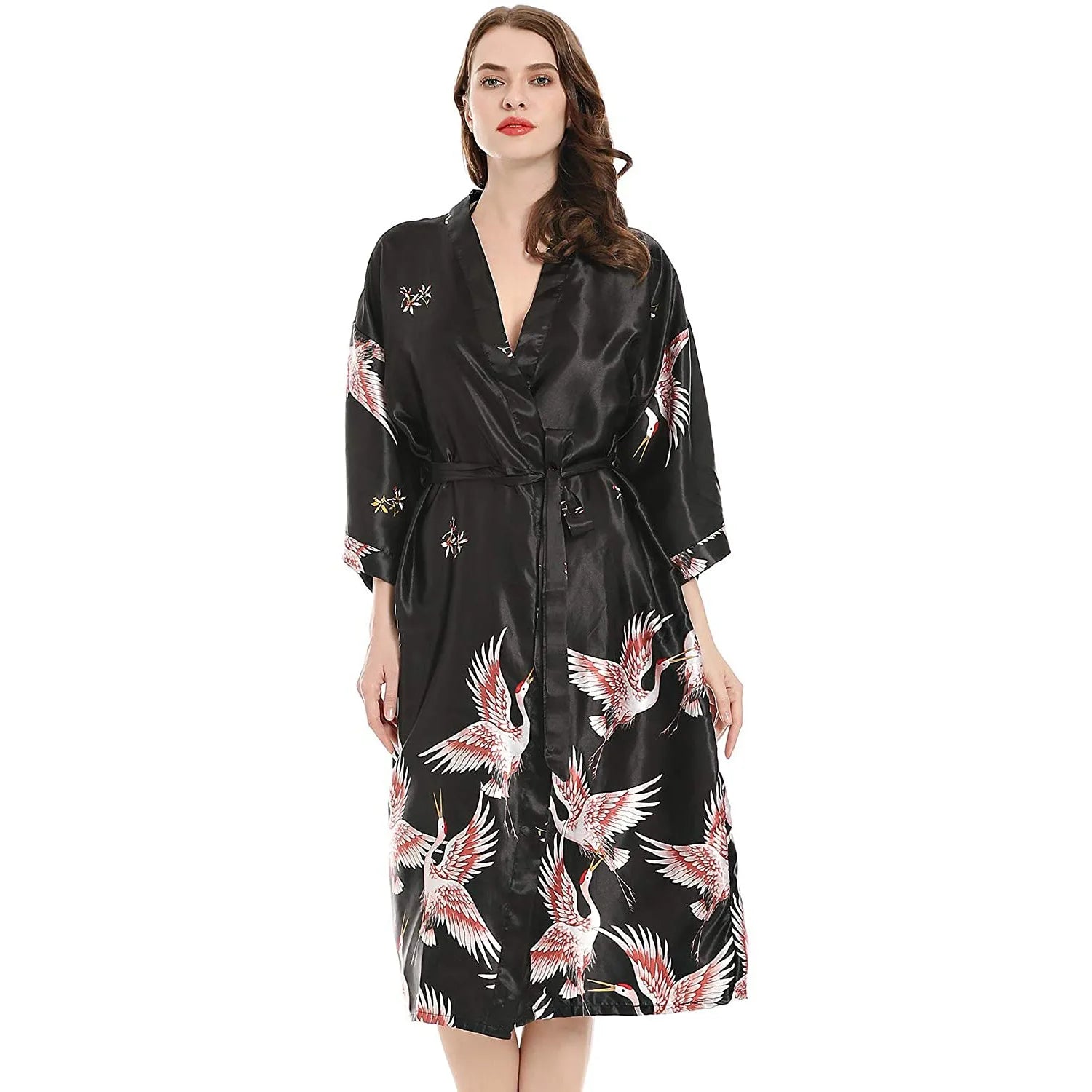 peignoir en satin pour femme