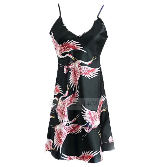 peignoir en satin pour femme