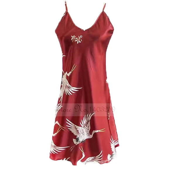 peignoir en satin pour femme