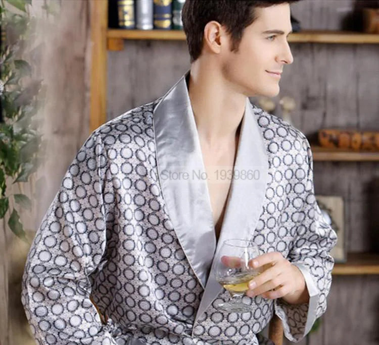 Peignoir en soie homme