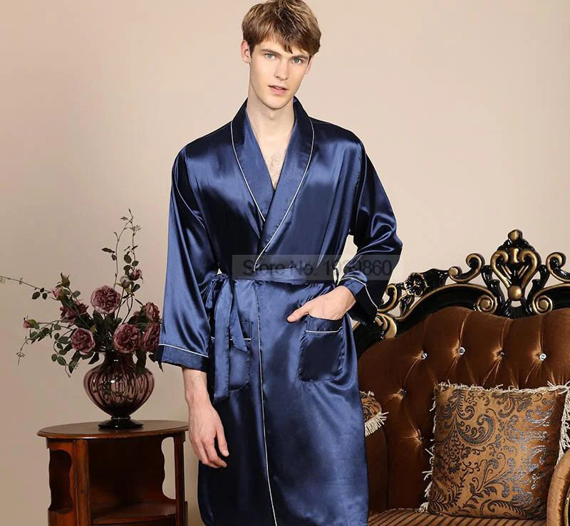 Peignoir en soie homme