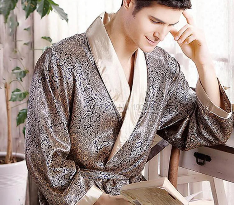Peignoir en soie homme