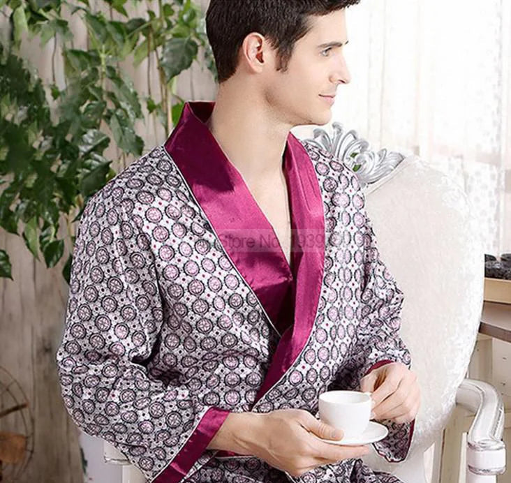 Peignoir en soie homme