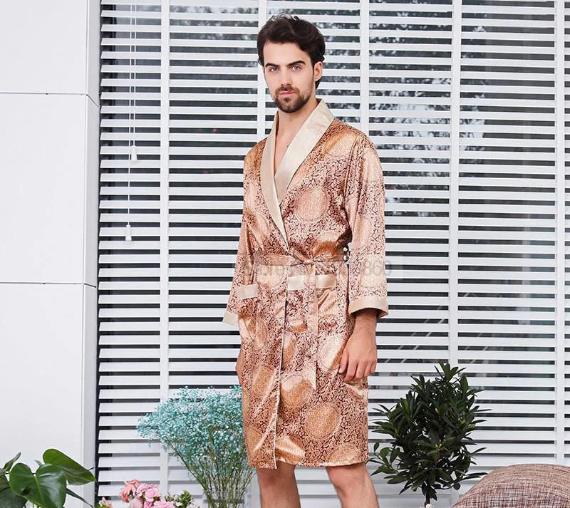 Peignoir en soie homme