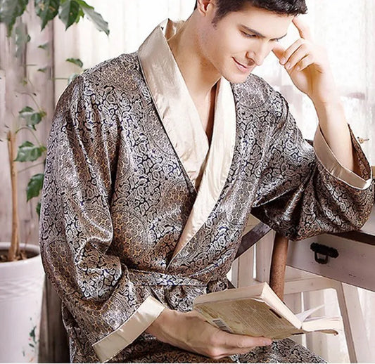 Peignoir en soie homme