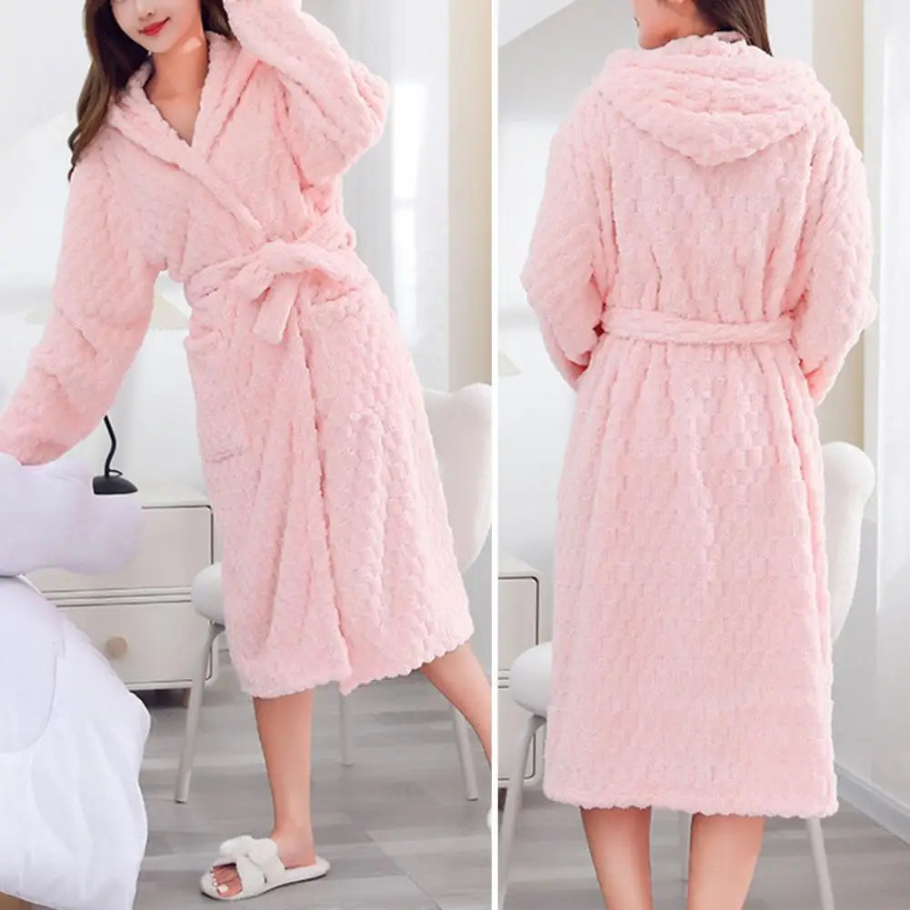 Peignoir en velours femme