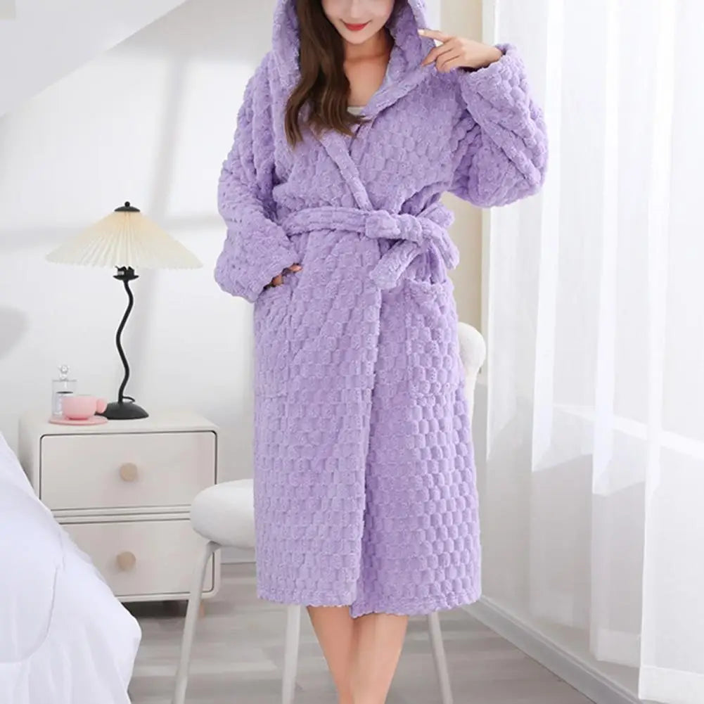 Peignoir en velours femme