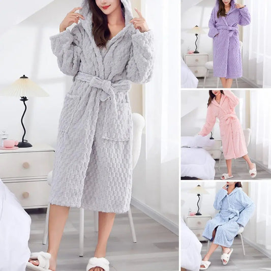 Peignoir en velours femme